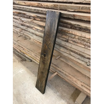 Altholz-Stil, rustikal, antik, Balken, Bohle, Eiche, schwarz (BLACK) geölt, Massivholz, 150x25x3cm